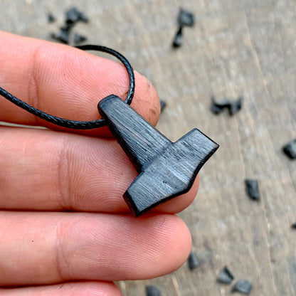 vkngjewelry Pendant Unique Wood small Thor Liss Hammer Pendant Style 3