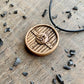 vkngjewelry Pendant Unique Wood Walnut Viking Shield Triquetra Pendant