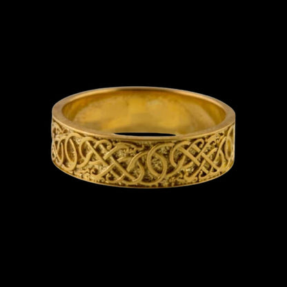 vkngjewelry Bagues Handcrafted Urnes Ornament Gold Ring