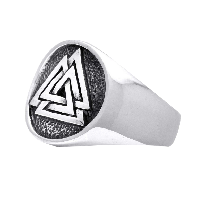 vkngjewelry Bagues Valknut Odin Viking Norse Sterling Silver Ring