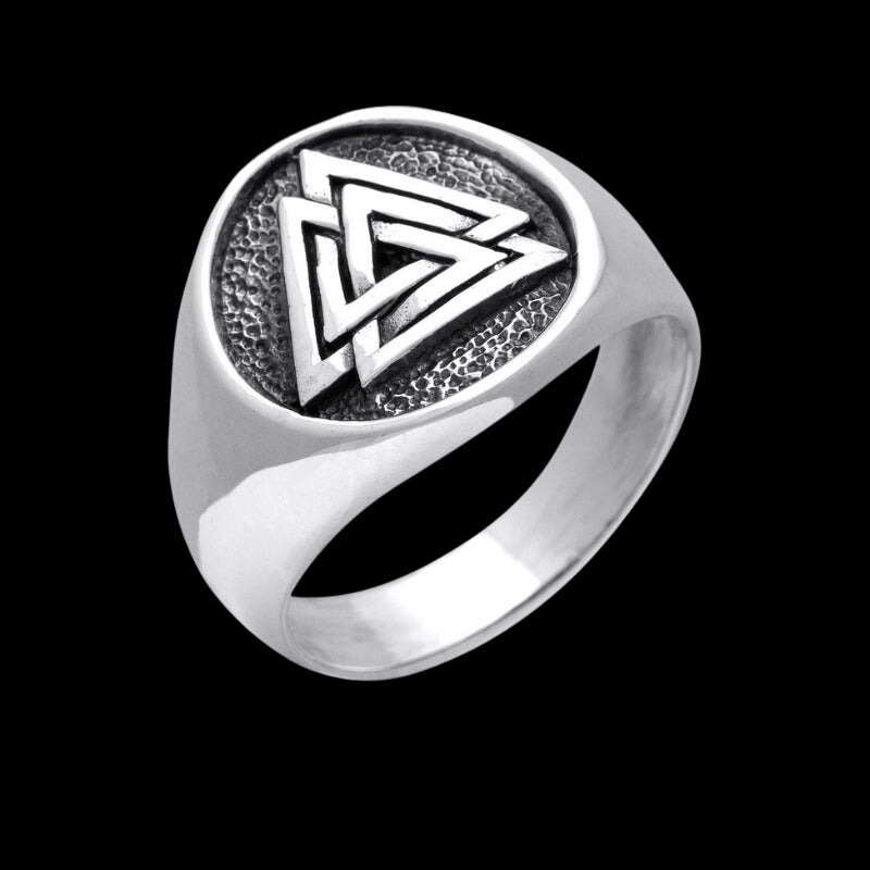 Valknut Odin Viking Norse Sterling Silver Ring | Handmade | Viking ...