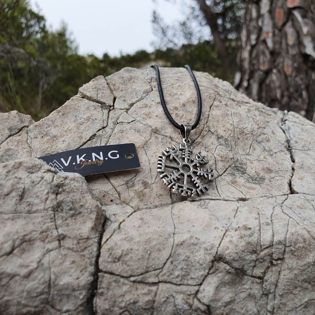 vkngjewelry Pendant Vegvisir Clean Norse Amulet Sterling Silver