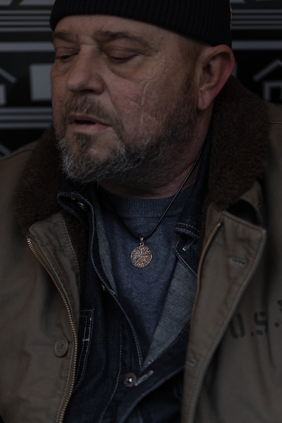 vkngjewelry Pendant Brass Vegvisir Pendant Handcrafted Nordic Compass Necklace