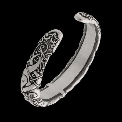 vkngjewelry Bracelet Urnes Style Animals Armring - Scandinavian Bracelet