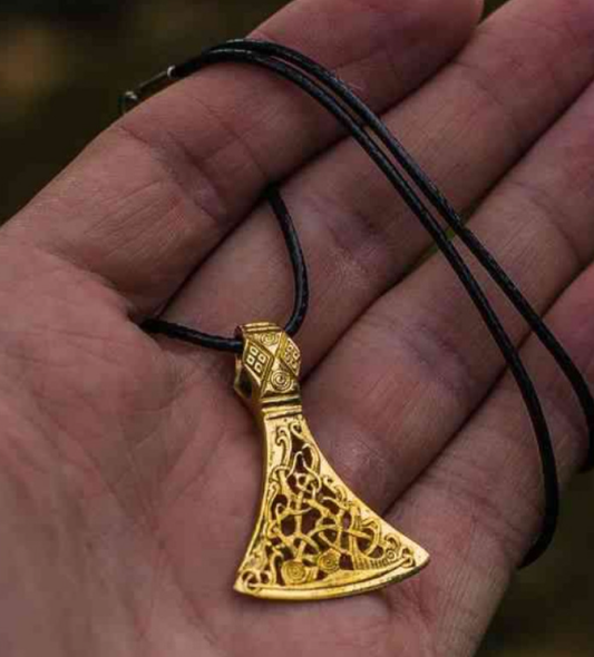 vkngjewelry Pendant Viking Axe from Mammen 14k Gold
