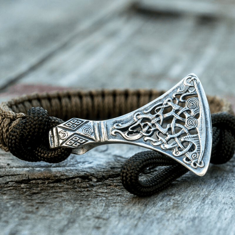 Viking Bracelet - Golden Viking Axe – Vikings of Valhalla US