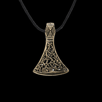 vkngjewelry Pendant Viking Axe Small Ornament from Mammen Village Bronze Pendant