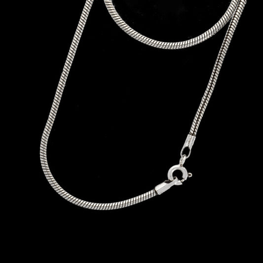 vkngjewelry Necklace Sterling Silver Snake Chain Mail 1,5mm