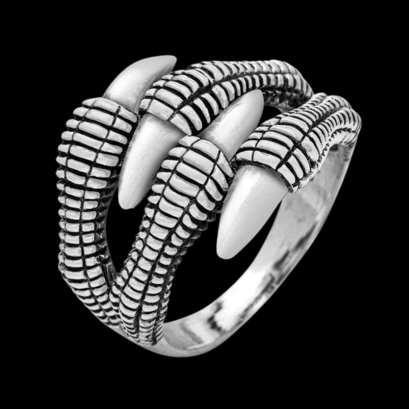 vkngjewelry Bagues VIKING DRAGON NIDHOGG CLAW RING 925 STERLING SILVER