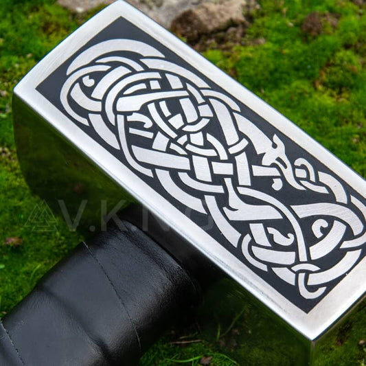 vkngjewelry marteau Viking Hammer With Celtic Knots