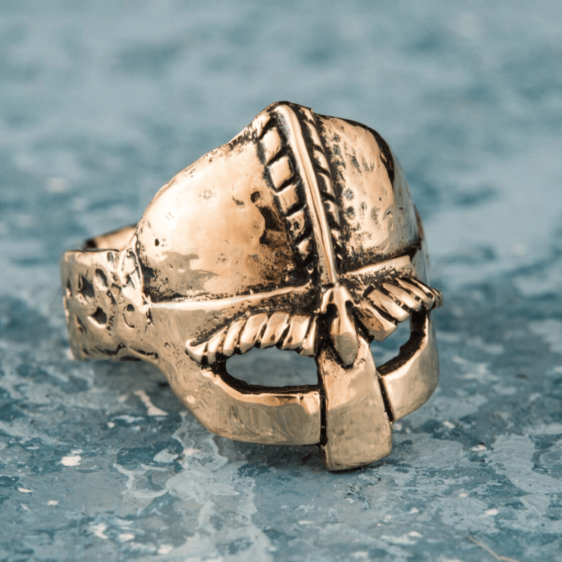 vkngjewelry Bagues Viking Helmet Bronze Ring