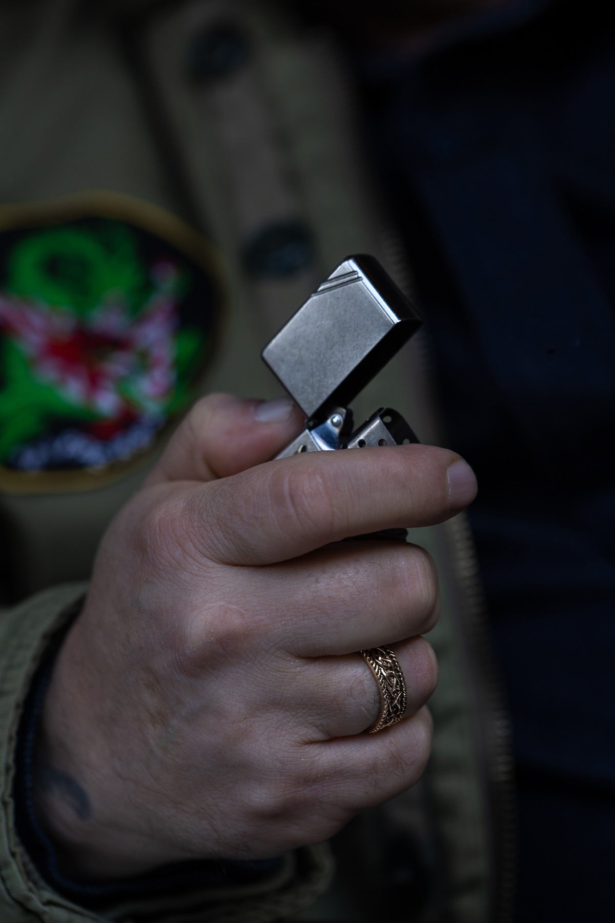 vkngjewelry Ring Solid Brass Viking Knot Ring Handcrafted Nordic Ornament Band