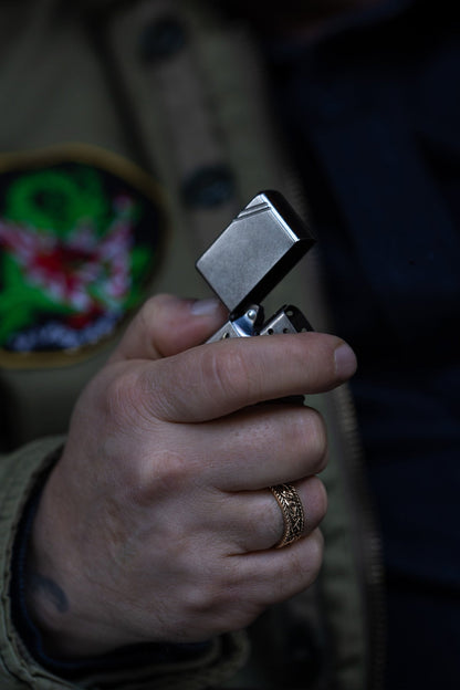 vkngjewelry Ring Solid Brass Viking Knot Ring Handcrafted Nordic Ornament Band