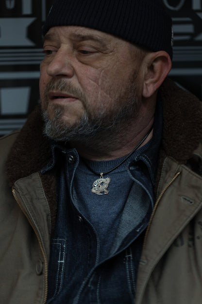 vkngjewelry Pendant Handcrafted Brass Viking Raven Pendant