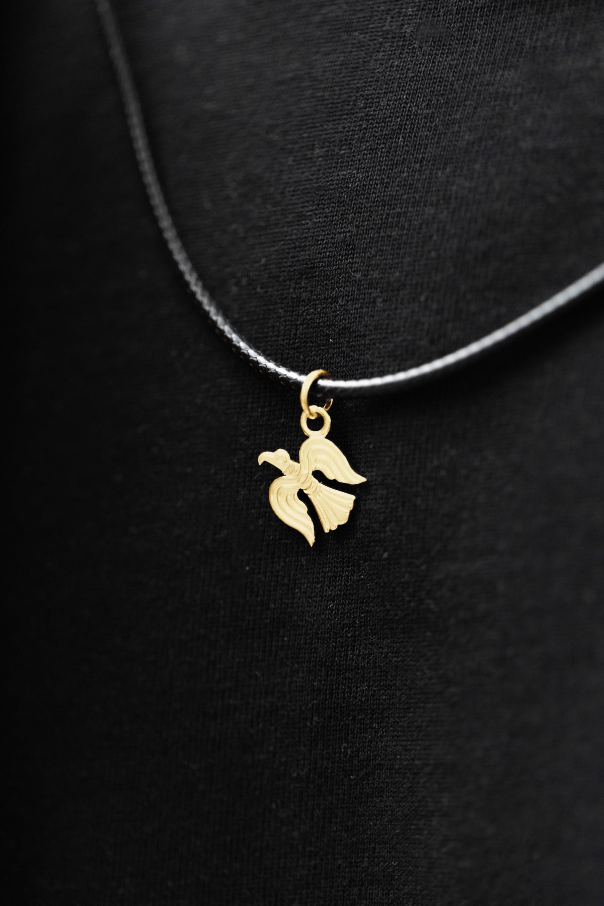 vkngjewelry Pendant Viking Raven Pendant in Gold – Symbol of Odin’s Wisdom