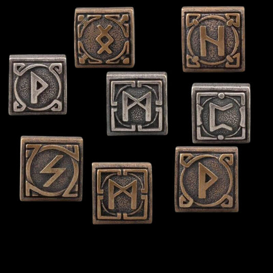 Handcrafted Viking Runes for Bracelet Midgard