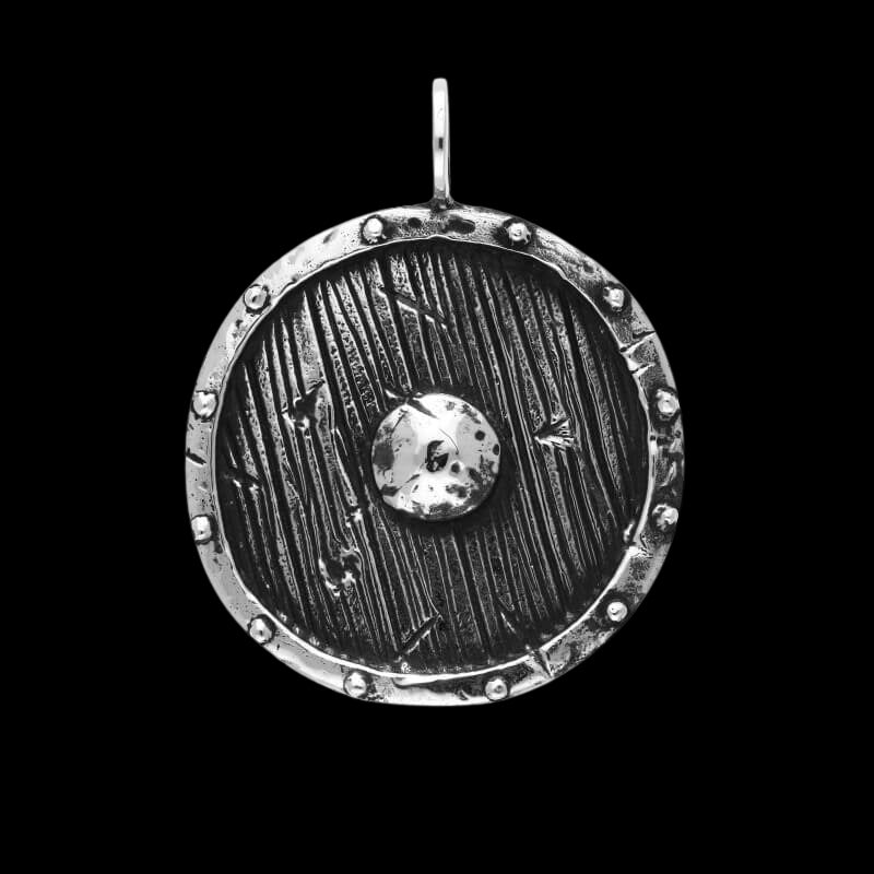 vkngjewelry Pendant Viking Shield Sterling Silver Pendant