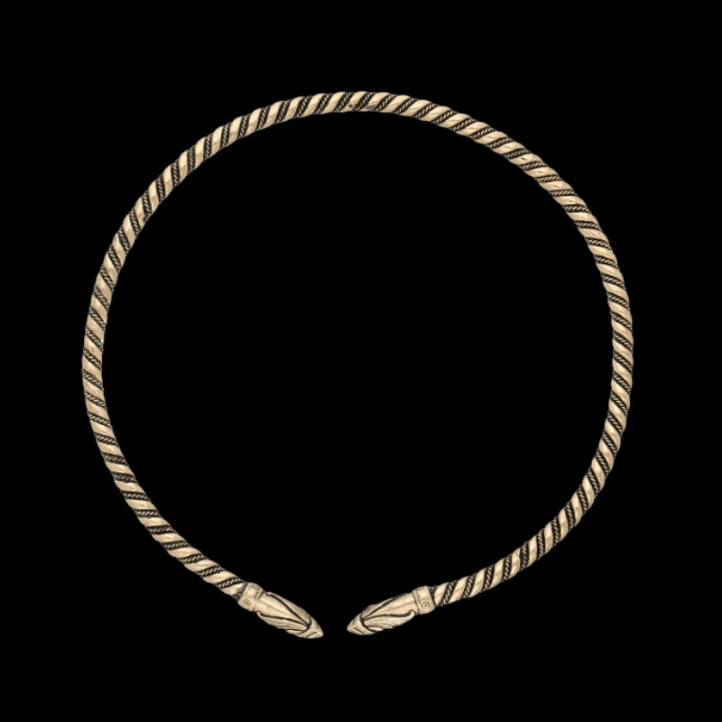 vkngjewelry Pendant Viking Torc Bronze Dragon Ringerike