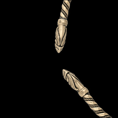 vkngjewelry Pendant Viking Torc Bronze Dragon Ringerike