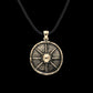 vkngjewelry Pendant Vikings Shield Star Bronze Pendant