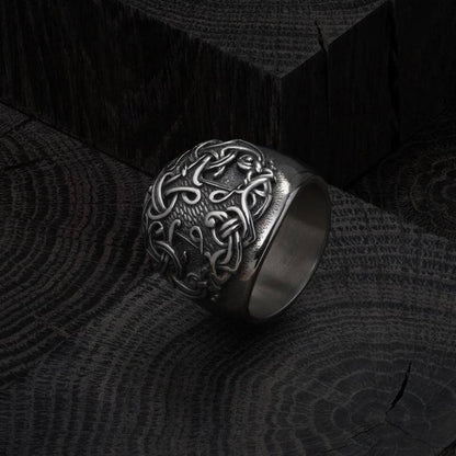vkngjewelry Bagues Yggdrasil : Tree Of Life Viking Silver Ring