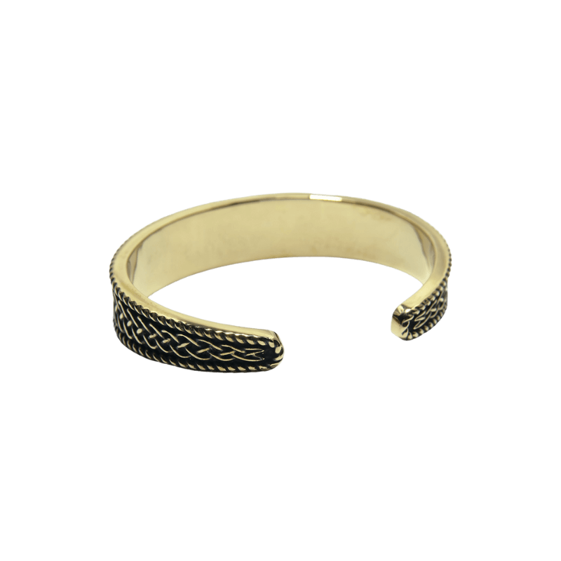 vkngjewelry Bracelet Valknut and Elder Futhark Runes Arm Ring
