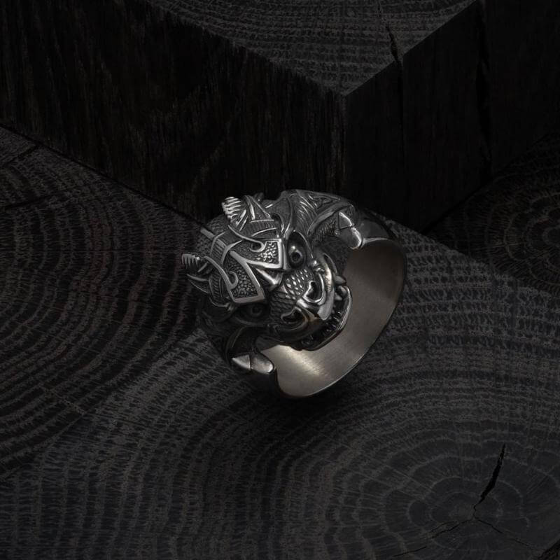 vkngjewelry Bagues Jörmungandr Midgard Serpent Silver Ring