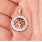 vkngjewelry Gift Boxes & Tins Gift Box Tree Of Life Rose Gold Pendant and Yggdrasil Earrings