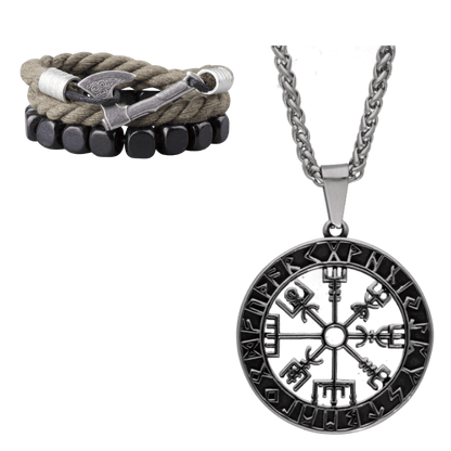 vkngjewelry Gift Boxes & Tins Gift Box Mjölnir Triquetra Amulet and Olrik Bracelet GB21