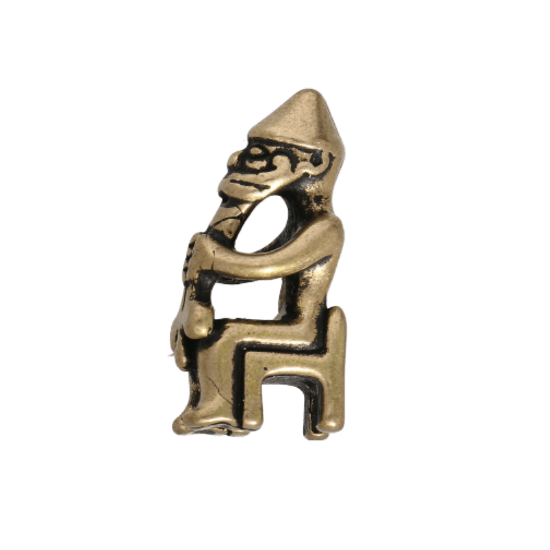 vkngjewelry Pendant Bronze Pendant "Mini Thor Statuette from Eyrarland"