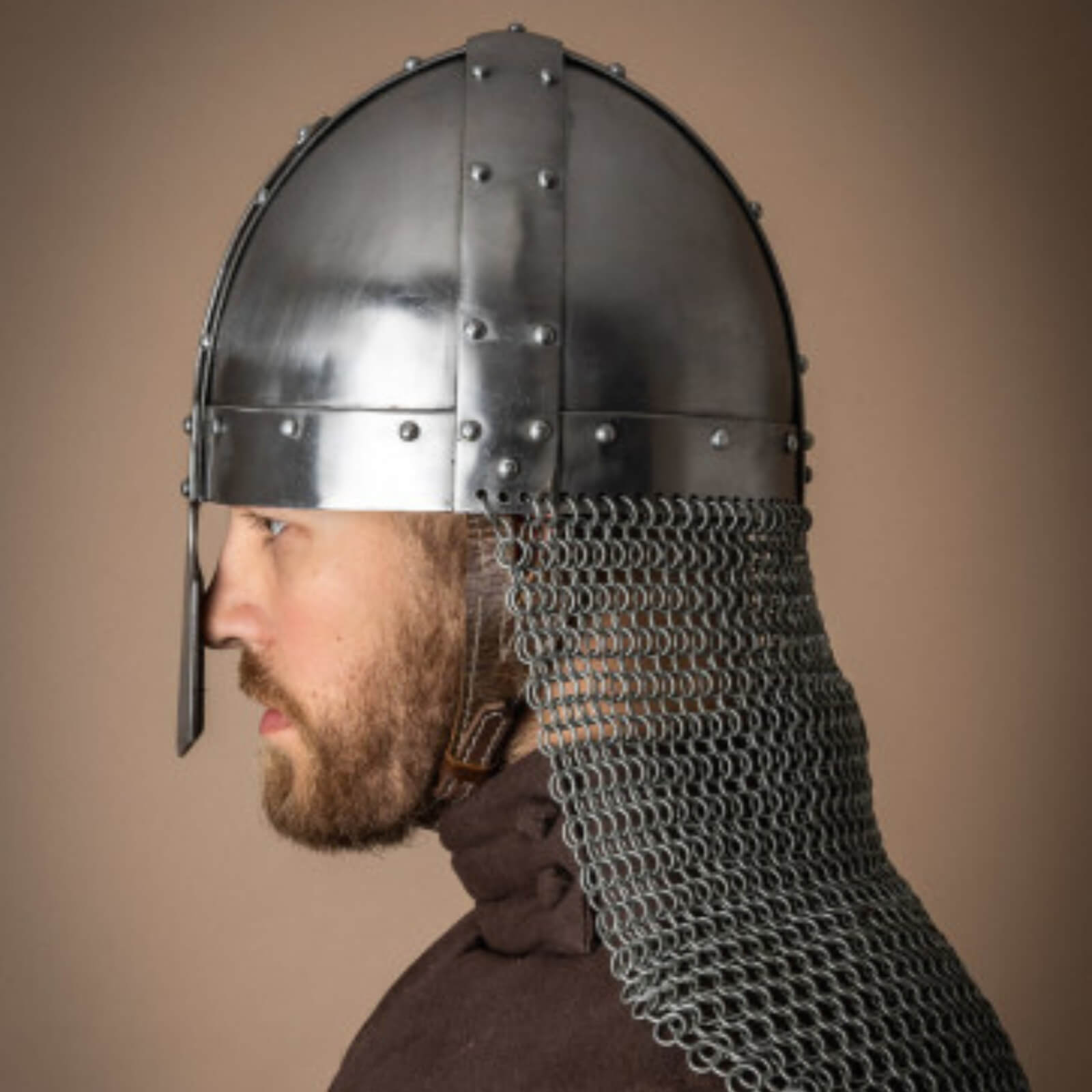 vkngjewelry armory Spangenhelm with aventail