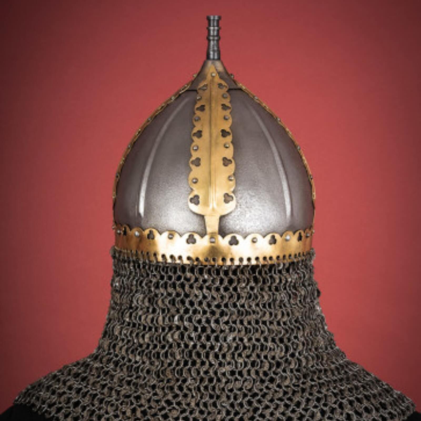 vkngjewelry armory Rus Helmet with riveted aventail