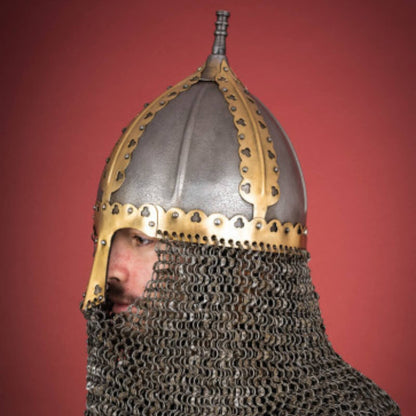 vkngjewelry armory Rus Helmet with riveted aventail