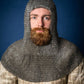 vkngjewelry armory Flatring Riveted Chainmail Hood
