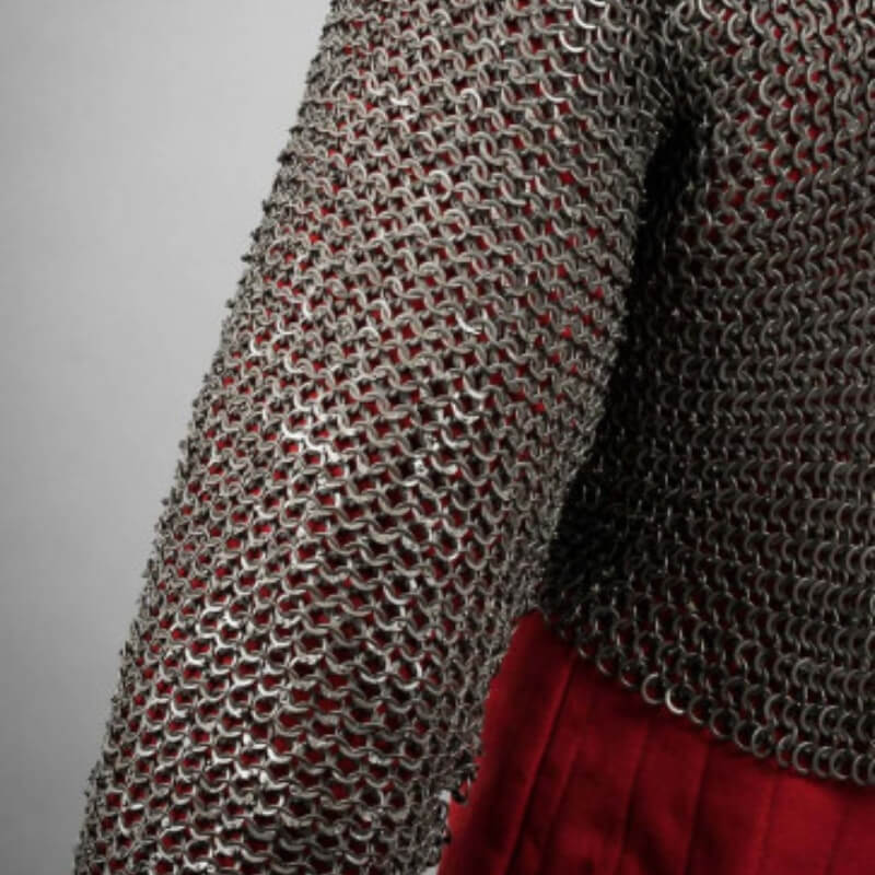 vkngjewelry armory Flatring Riveted Chainmail long sleeves