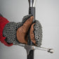vkngjewelry armory Flatring Riveted Padded Chainmail Mittens