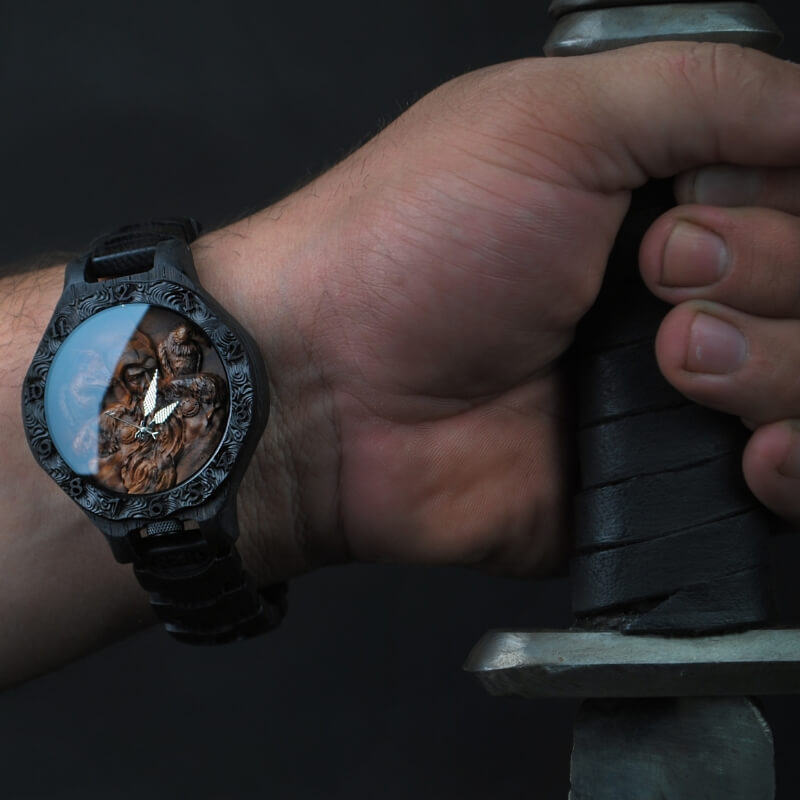 vkngjewelry Watches Odin Viking Wooden Watch