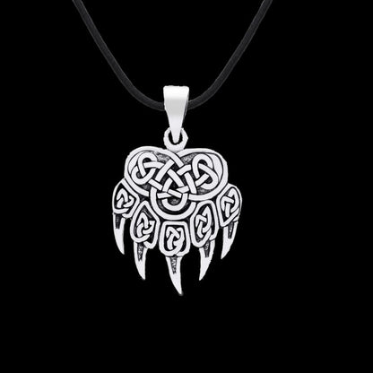 vkngjewelry Necklace Silver Sterling Berzerker Paw Pendant