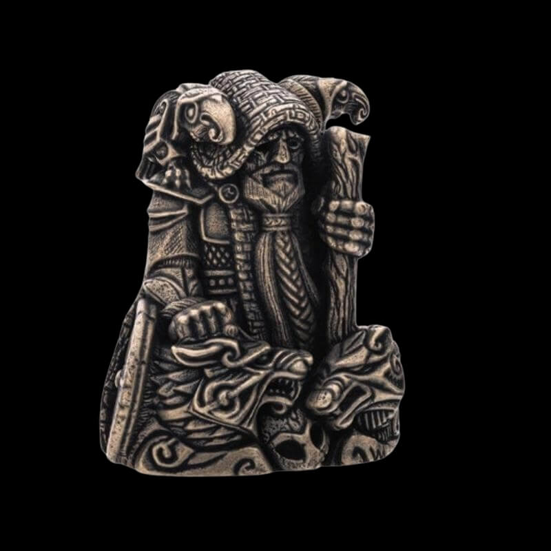 vkngjewelry Sculpture Odin Statuette Bronze