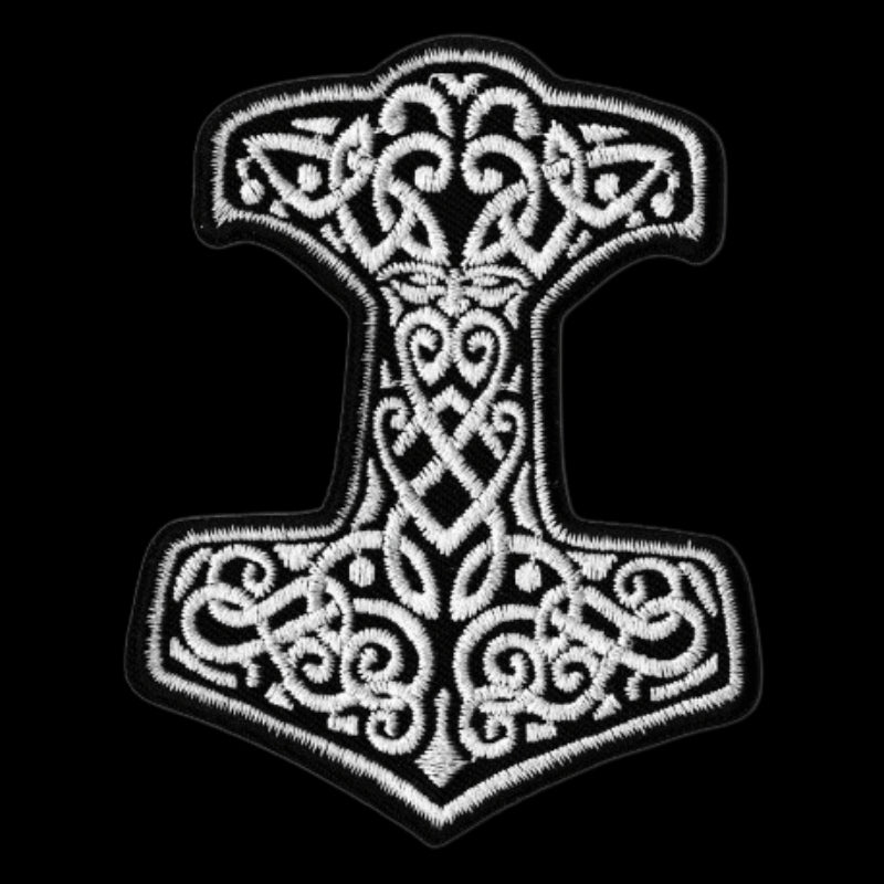 vkngjewelry patch Mjolnir iron-on patch small