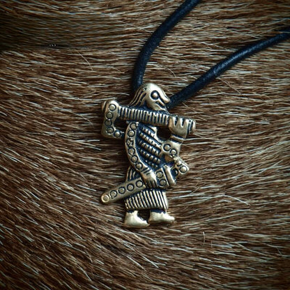 vkngjewelry Pendant Warrior Amulet from Klahammar