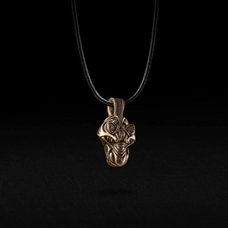 vkngjewelry Pendant Wolf Fenrir Bronze Head