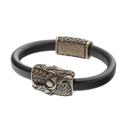 Wolf Hook Bracelet Vikings Jewelry, Wolf Bracelet