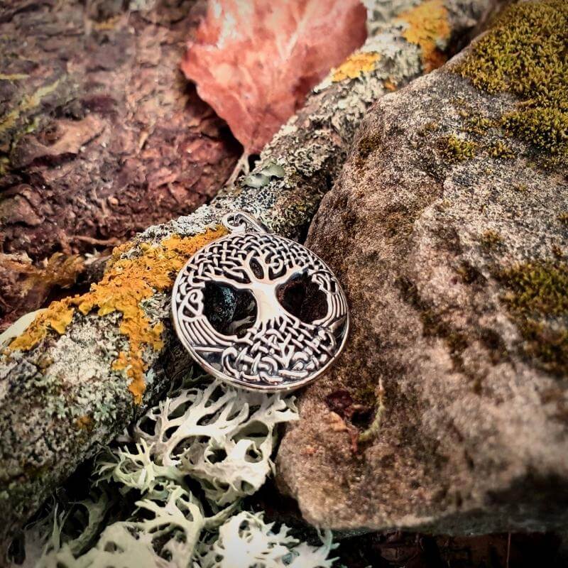 vkngjewelry Pendant Yggdrasil Celtics Knot Silver Sterling Pendant
