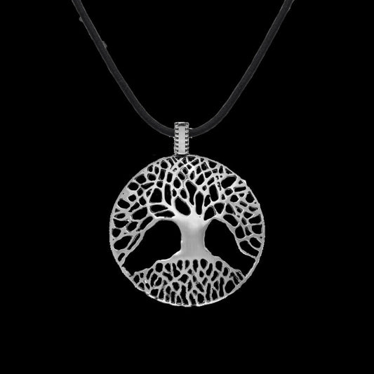 vkngjewelry Pendant Yggdrasil Lace Style Sterling Silver Amulet