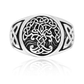 vkngjewelry Bagues Yggdrasil Silver Signet Ring