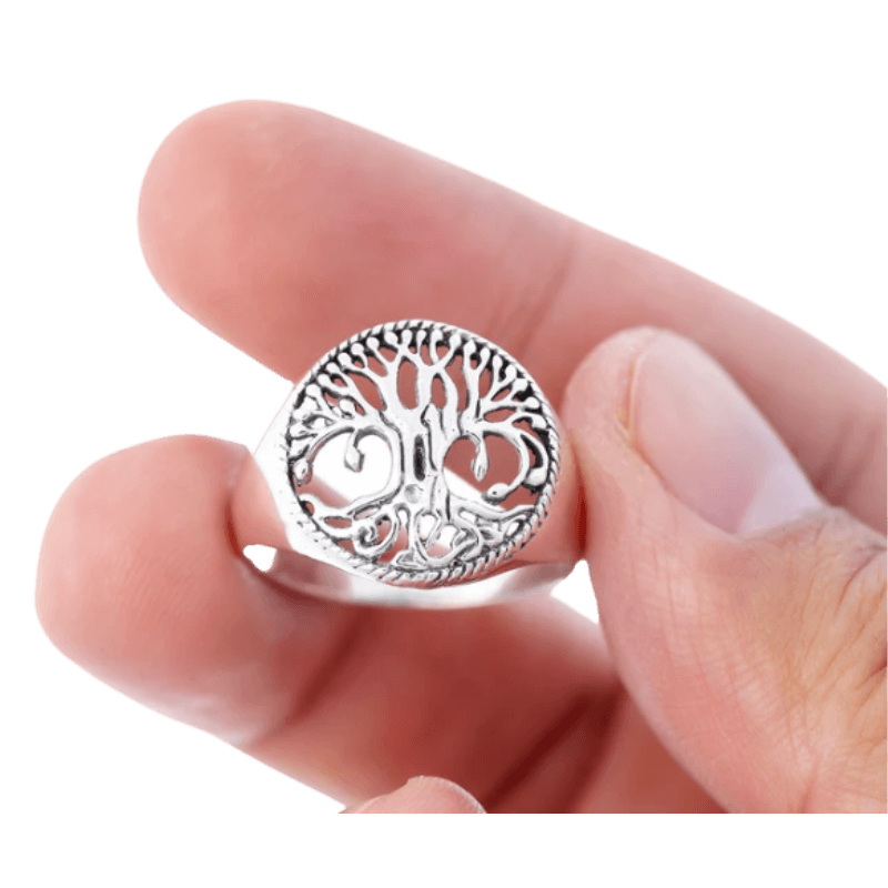 vkngjewelry Bagues Yggdrasil tree of life Silver sterling 925 Ring