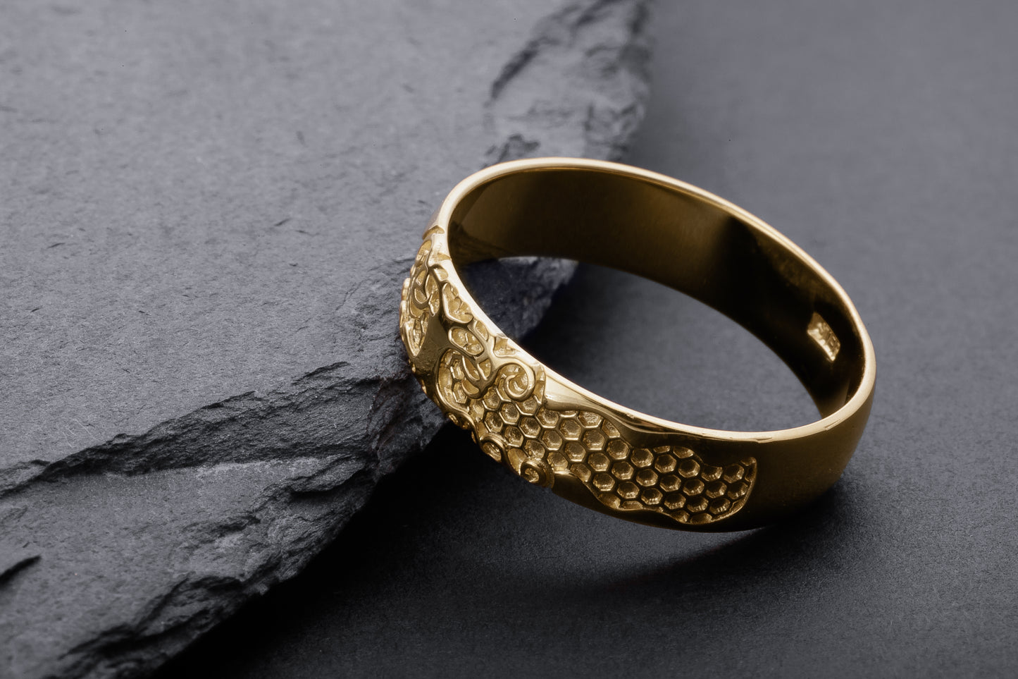 vkngjewelry Ring Handcrafted Yggdrasil Symbol Gold Ring