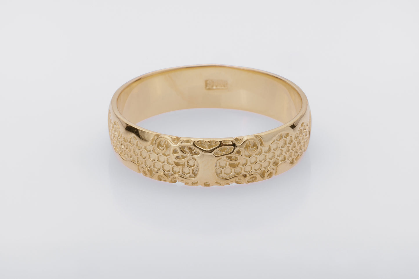 vkngjewelry Ring Handcrafted Yggdrasil Symbol Gold Ring