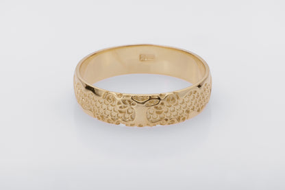 vkngjewelry Ring Handcrafted Yggdrasil Symbol Gold Ring